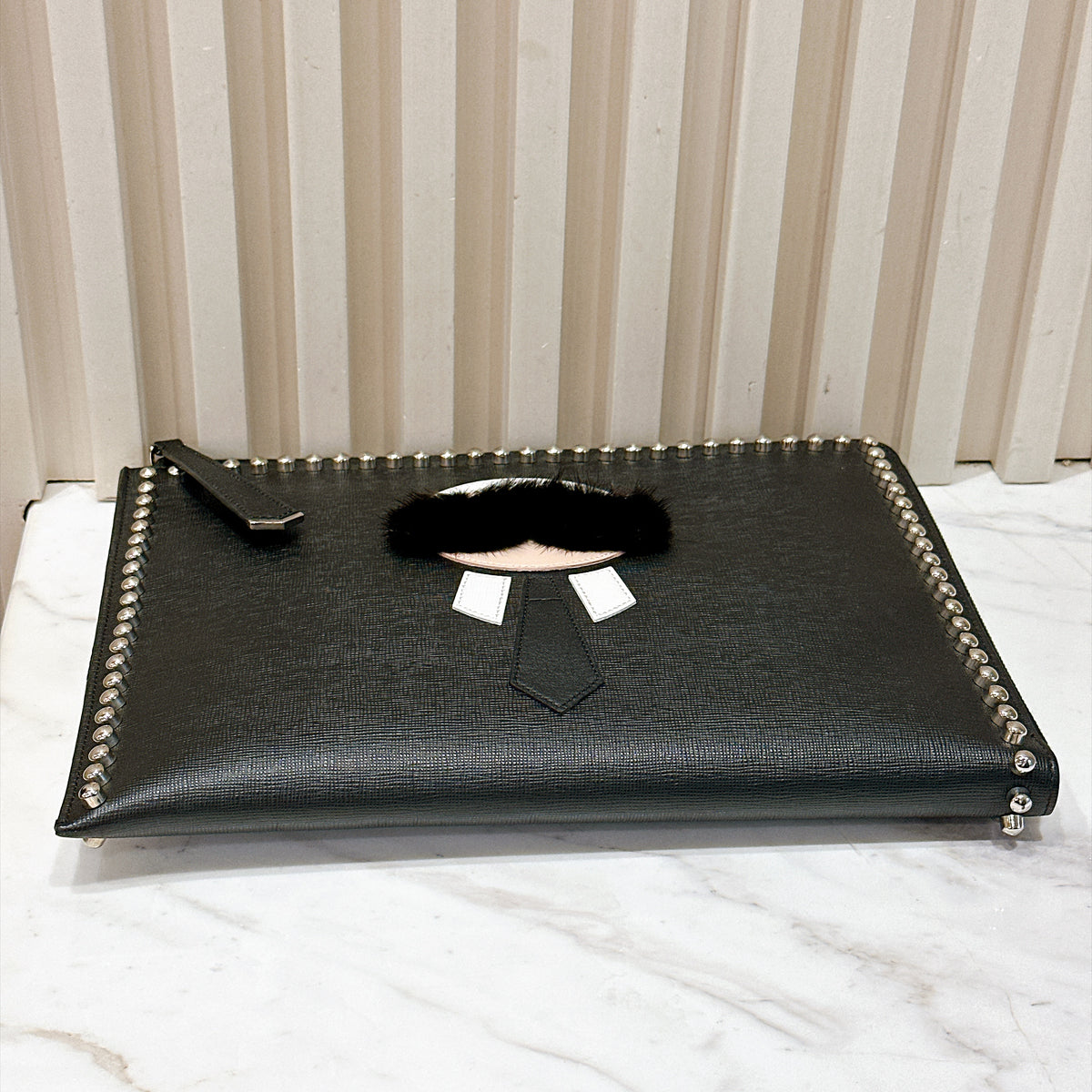 Fendi Karlito Flat Clutch Bag