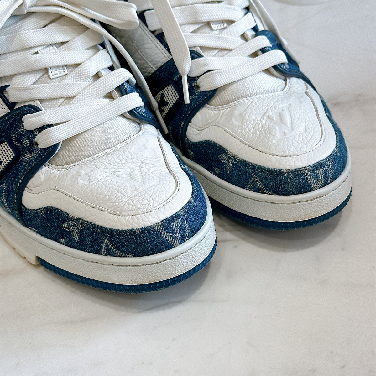LV Trainer Sneakers in Blue