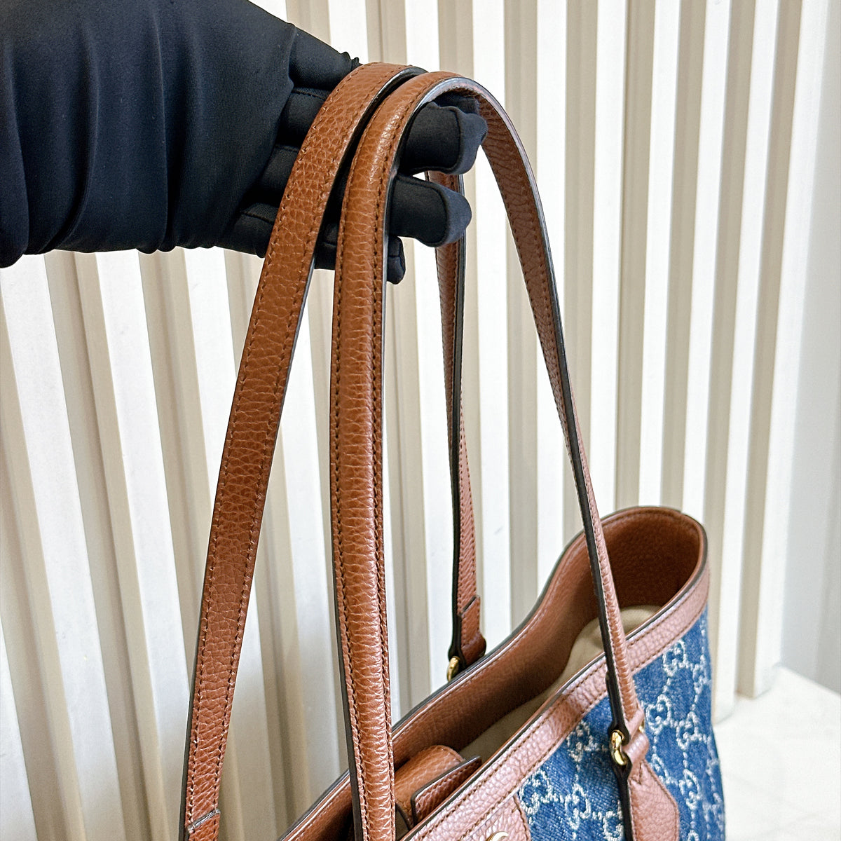 Gucci Ophidia Denim Tote Bag