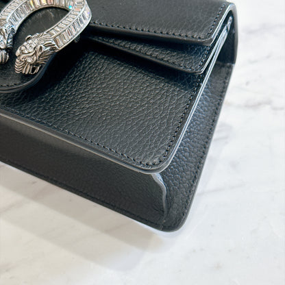 Gucci Mini Dionysus Handle with Crystals in Black