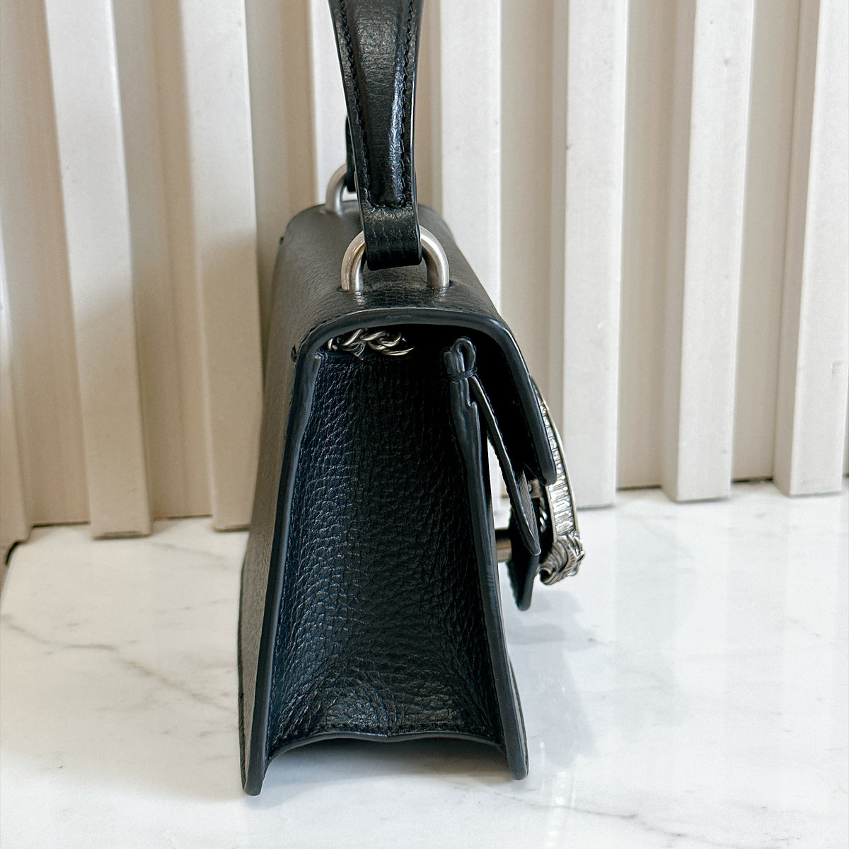 Gucci Mini Dionysus Handle with Crystals in Black
