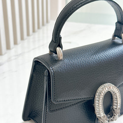 Gucci Mini Dionysus Handle with Crystals in Black