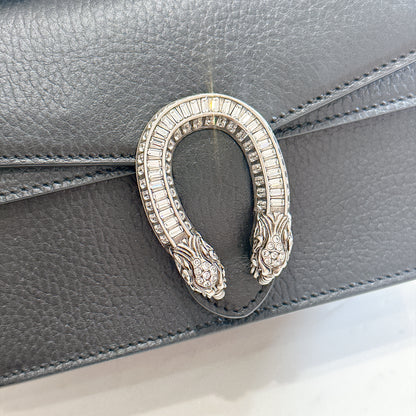 Gucci Mini Dionysus Handle with Crystals in Black