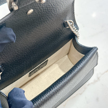 Gucci Mini Dionysus Handle with Crystals in Black