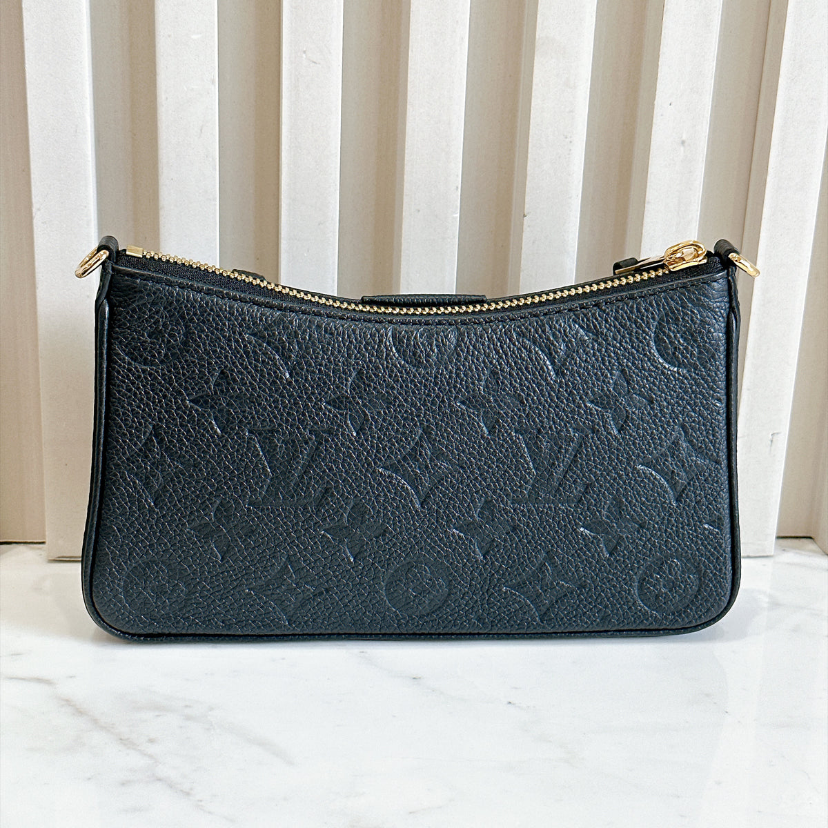 LV Easy Pouch in Black Empreinte Leather