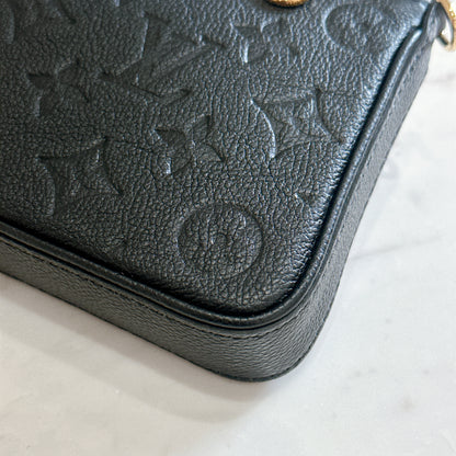 LV Easy Pouch in Black Empreinte Leather