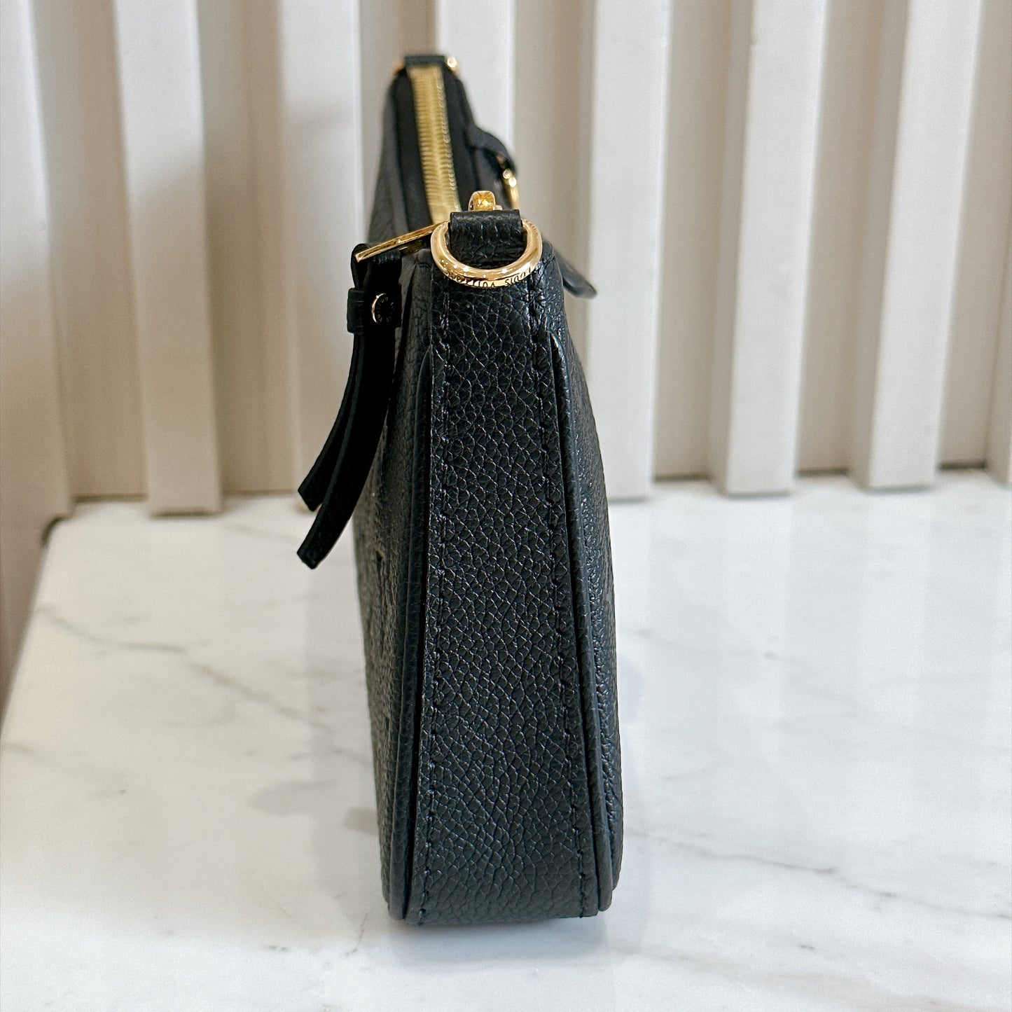 LV Easy Pouch in Black Empreinte Leather