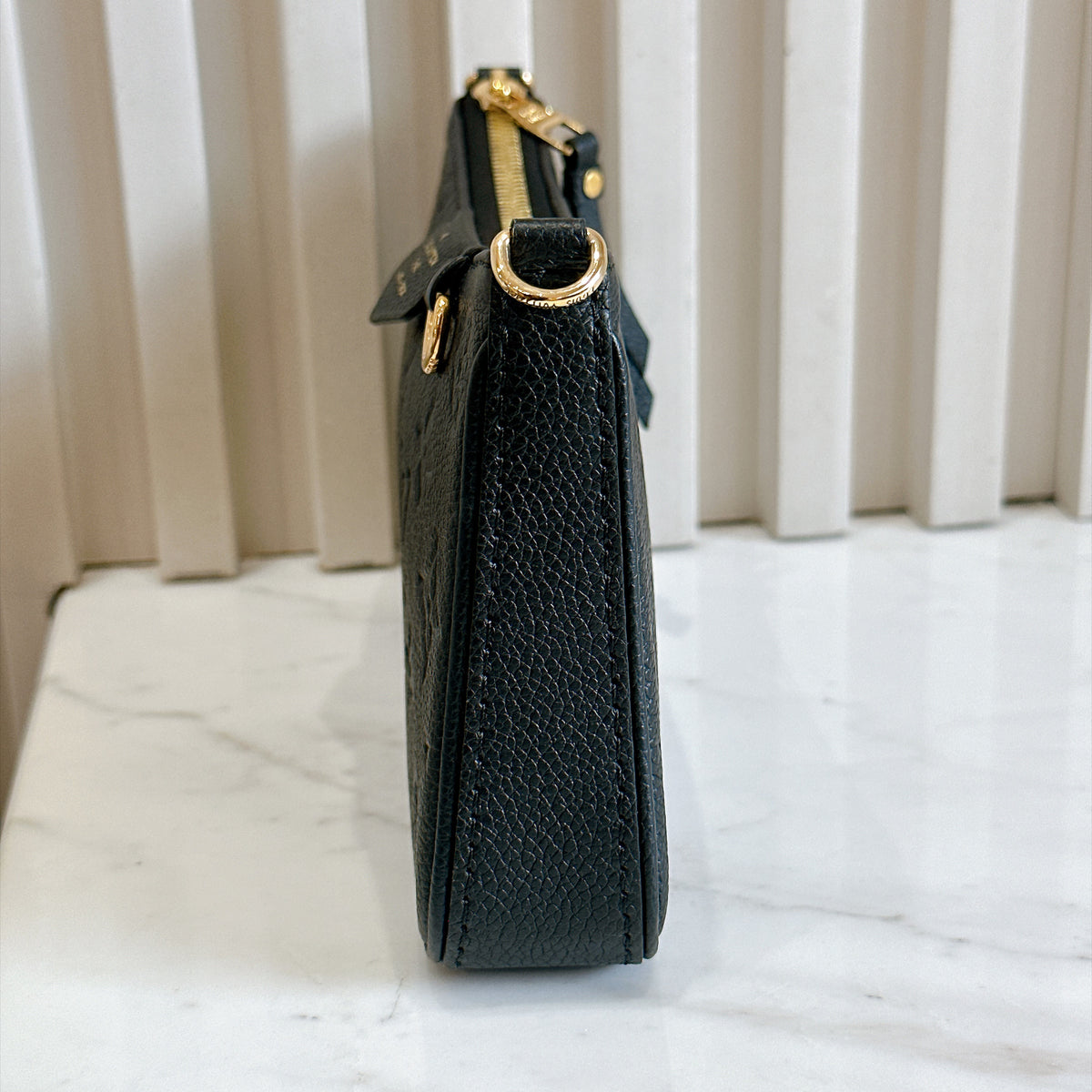 LV Easy Pouch in Black Empreinte Leather