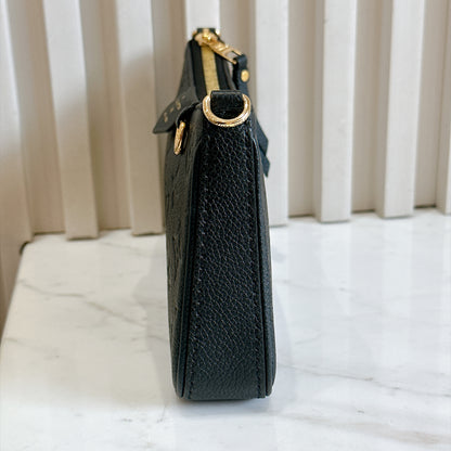 LV Easy Pouch in Black Empreinte Leather