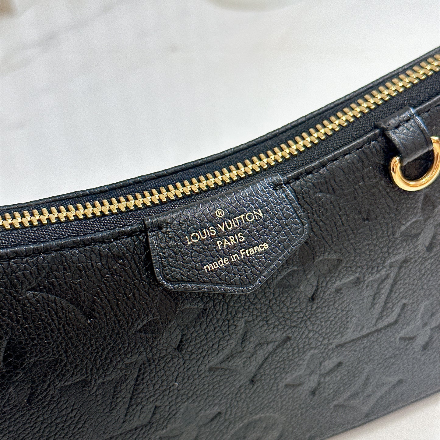 LV Easy Pouch in Black Empreinte Leather