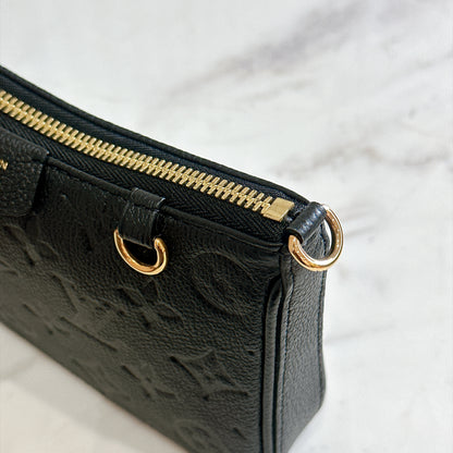 LV Easy Pouch in Black Empreinte Leather