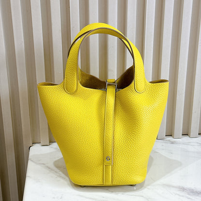 Hermes Picotin 18 in Limoncello PHW