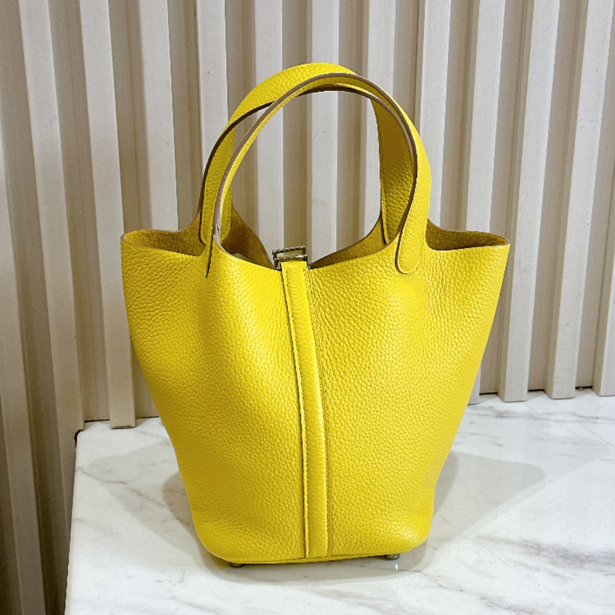 Hermes Picotin 18 in Limoncello PHW
