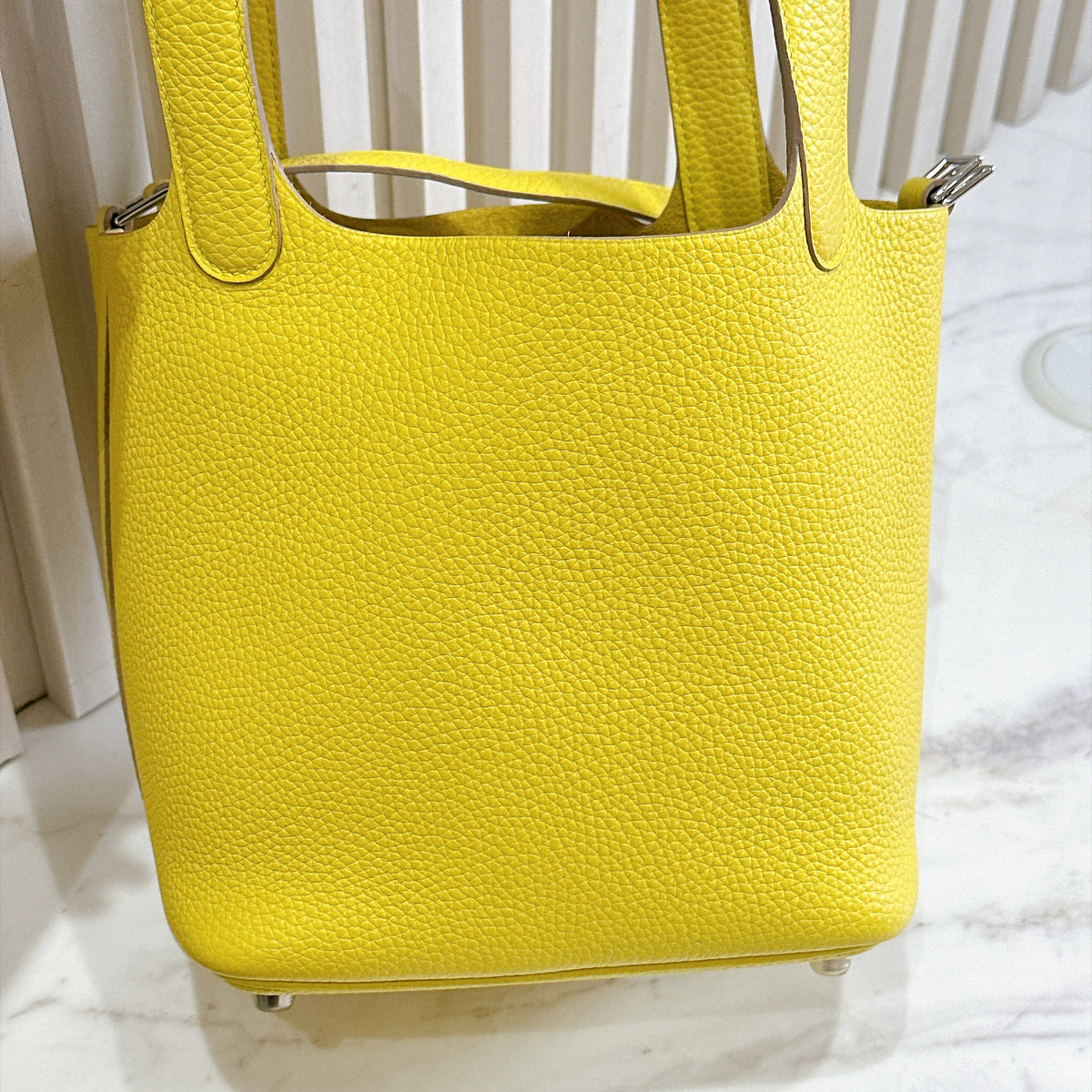 Hermes Picotin 18 in Limoncello PHW