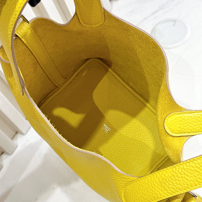Hermes Picotin 18 in Limoncello PHW