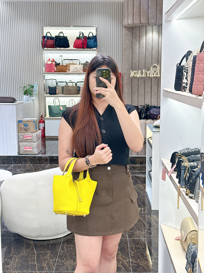 Hermes Picotin 18 in Limoncello PHW