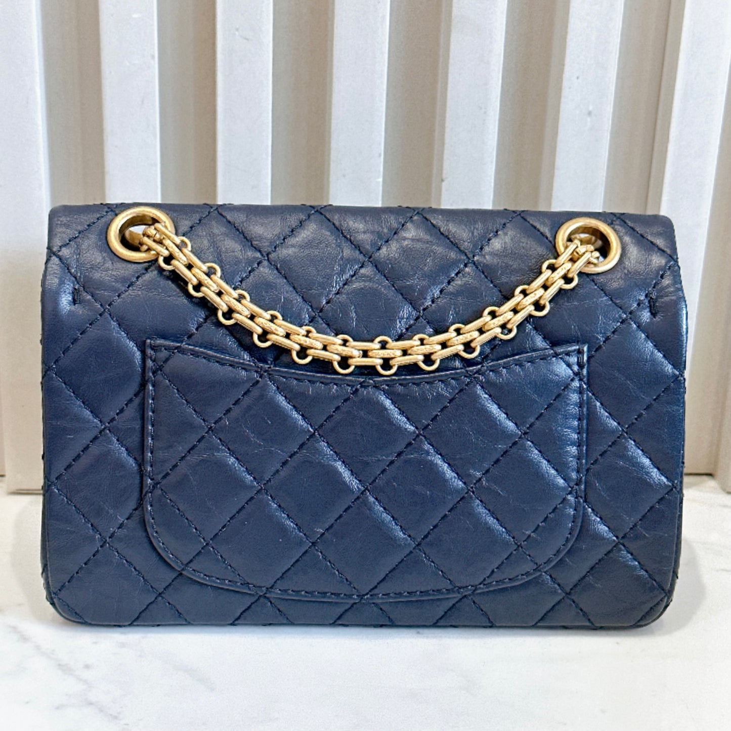 Chanel 2.55 Mini Reissue Flap in Navy Blue