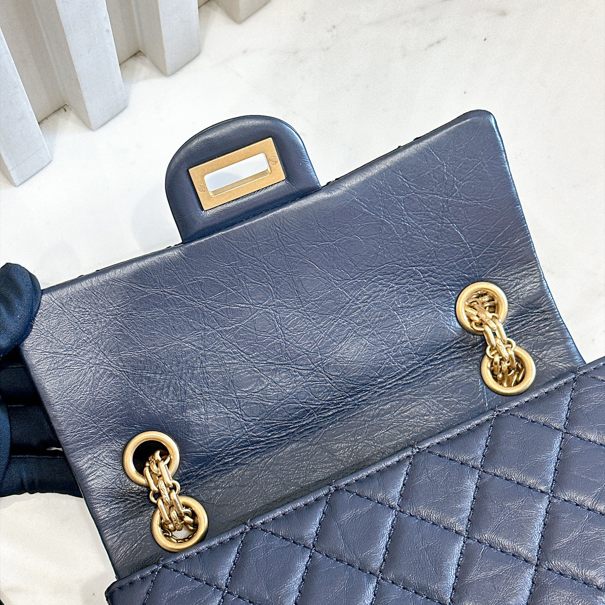 Chanel 2.55 Mini Reissue Flap in Navy Blue