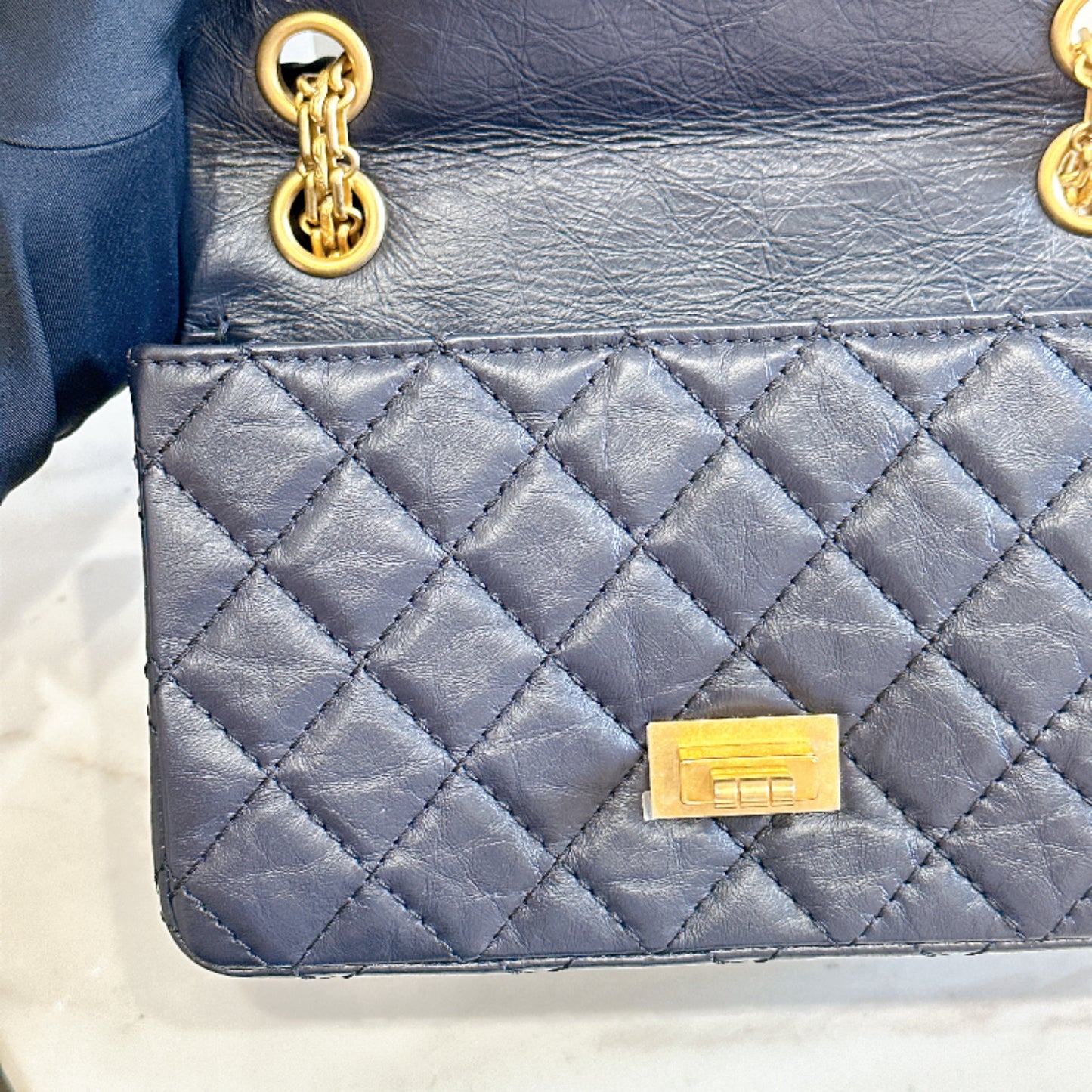 Chanel 2.55 Mini Reissue Flap in Navy Blue