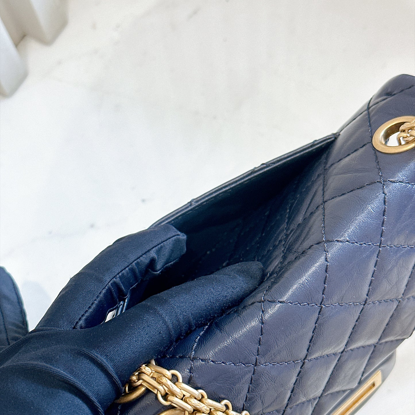 Chanel 2.55 Mini Reissue Flap in Navy Blue