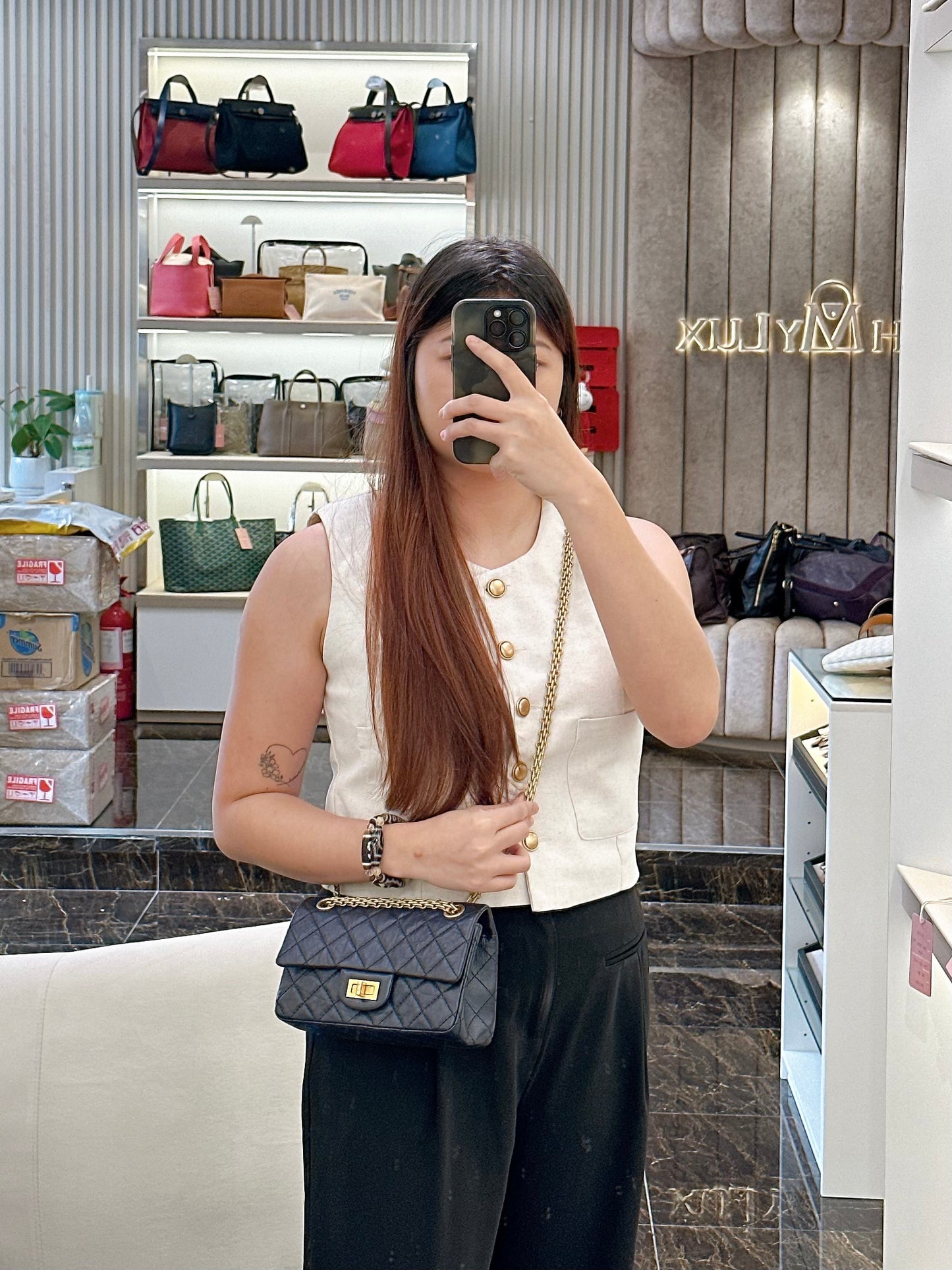 Chanel 2.55 Mini Reissue Flap in Navy Blue