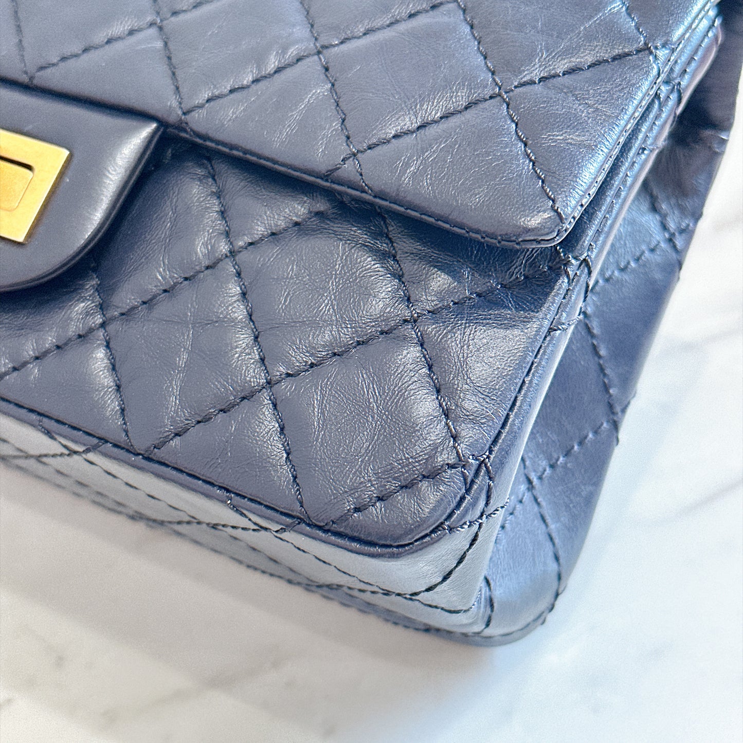 Chanel 2.55 Mini Reissue Flap in Navy Blue