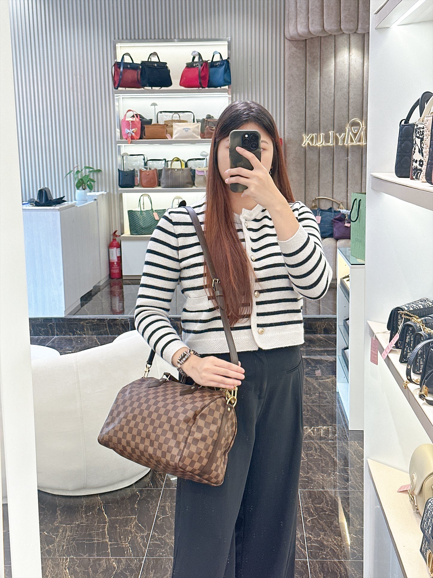 LV Damier Ebene Speedy Bandouliere 30
