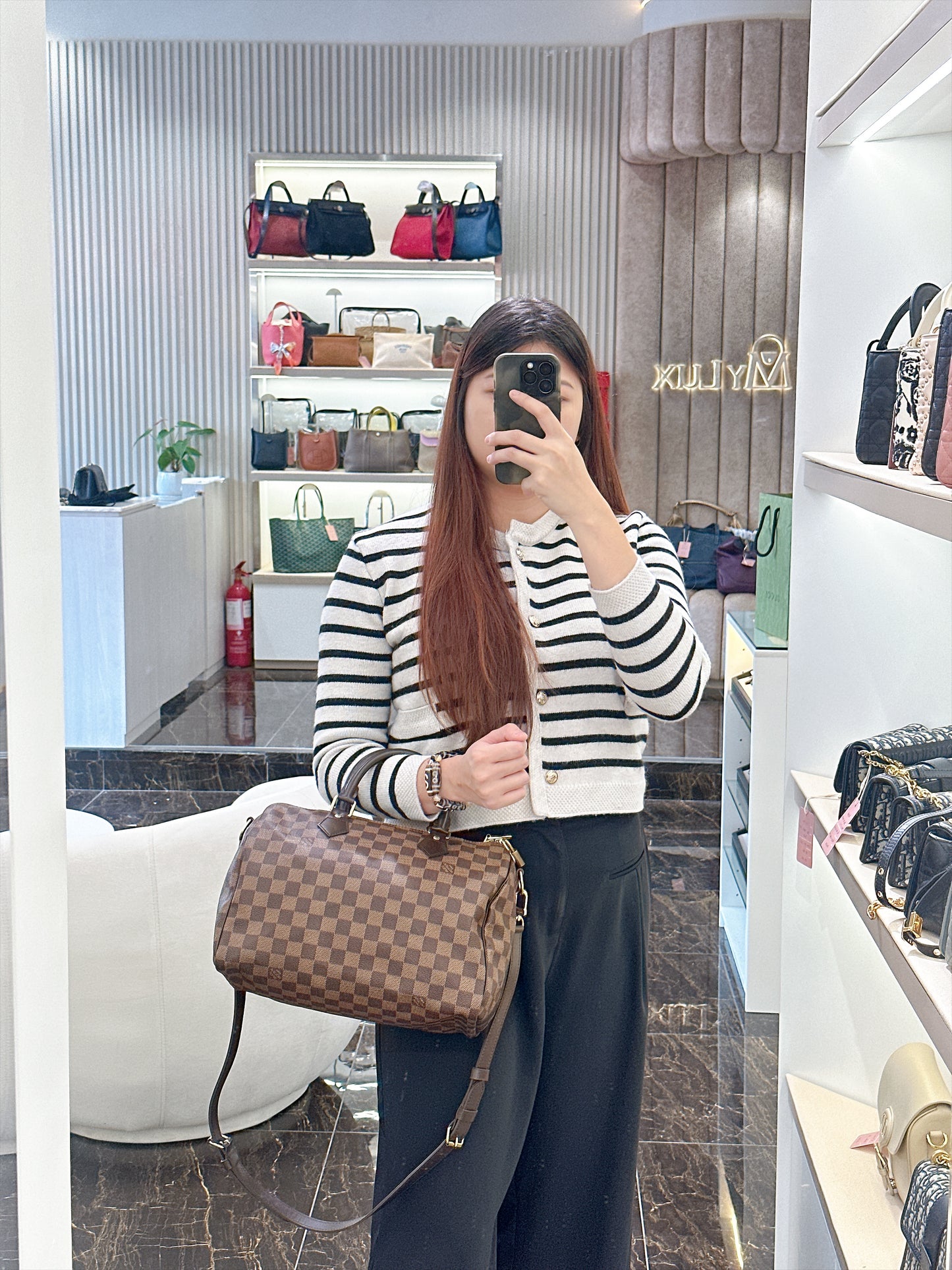 LV Damier Ebene Speedy Bandouliere 30