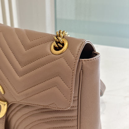 Gucci Marmont Medium Flap in Rose Pink