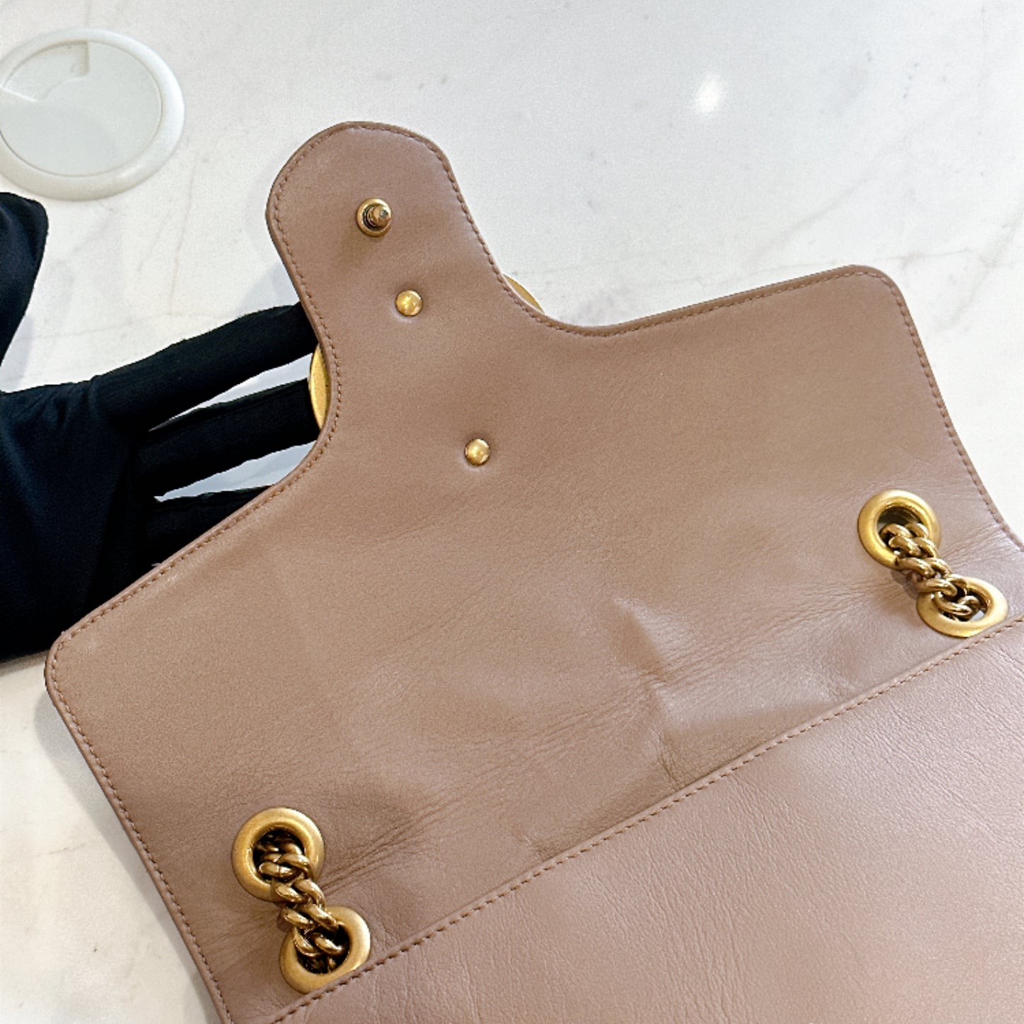 Gucci Marmont Medium Flap in Rose Pink
