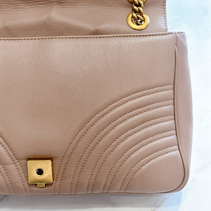 Gucci Marmont Medium Flap in Rose Pink