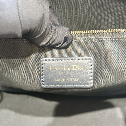 Dior Medium Book Tote In Blue Oblique and Calfskin