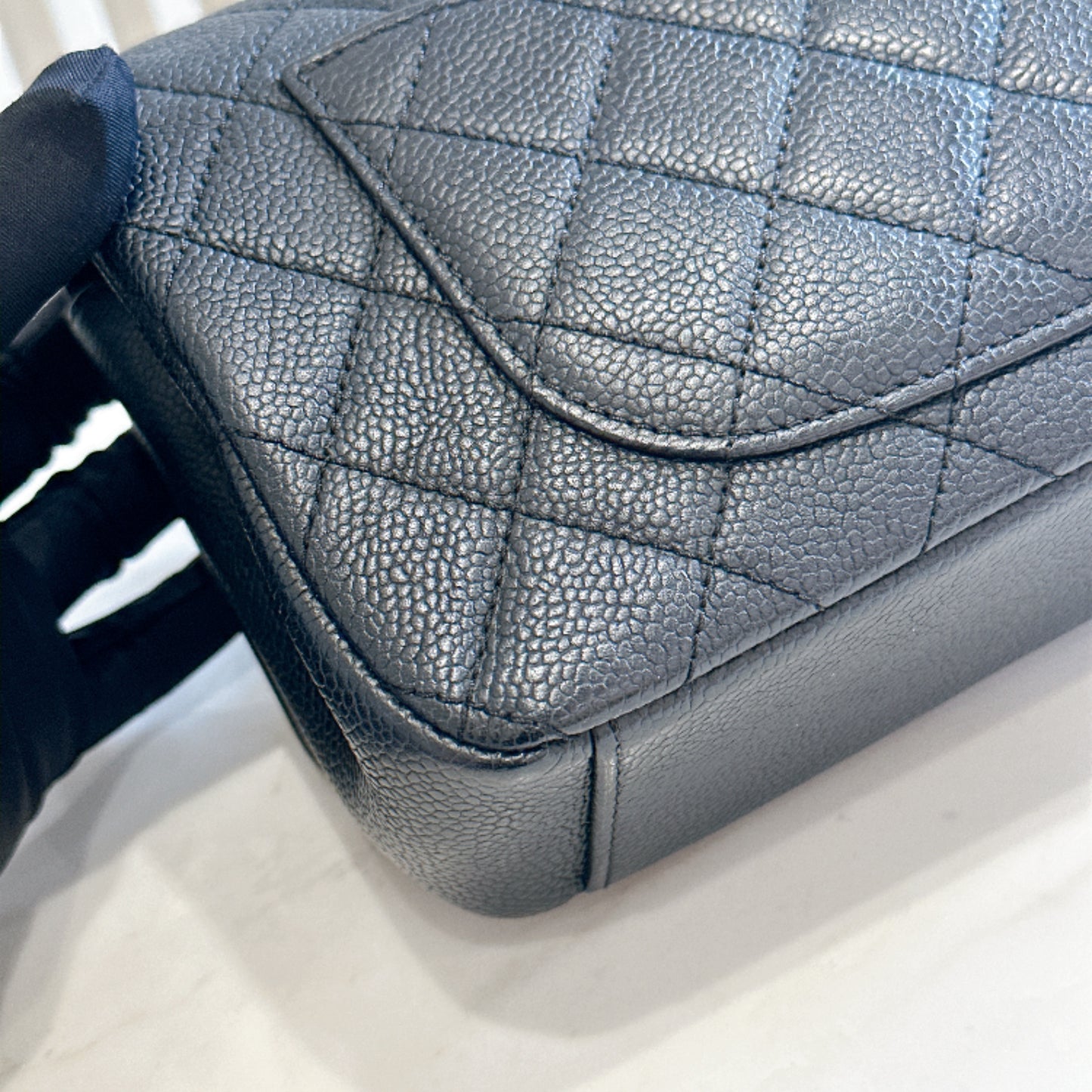 Chanel CC Filigree Black Flap Bag in Caviar GHW