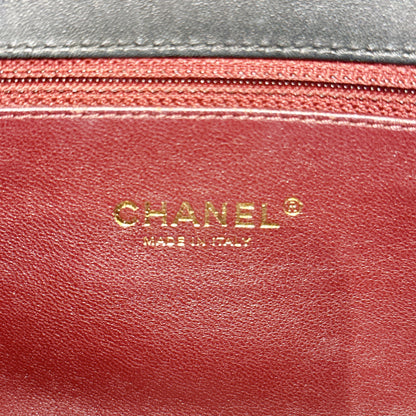 Chanel CC Filigree Black Flap Bag in Caviar GHW