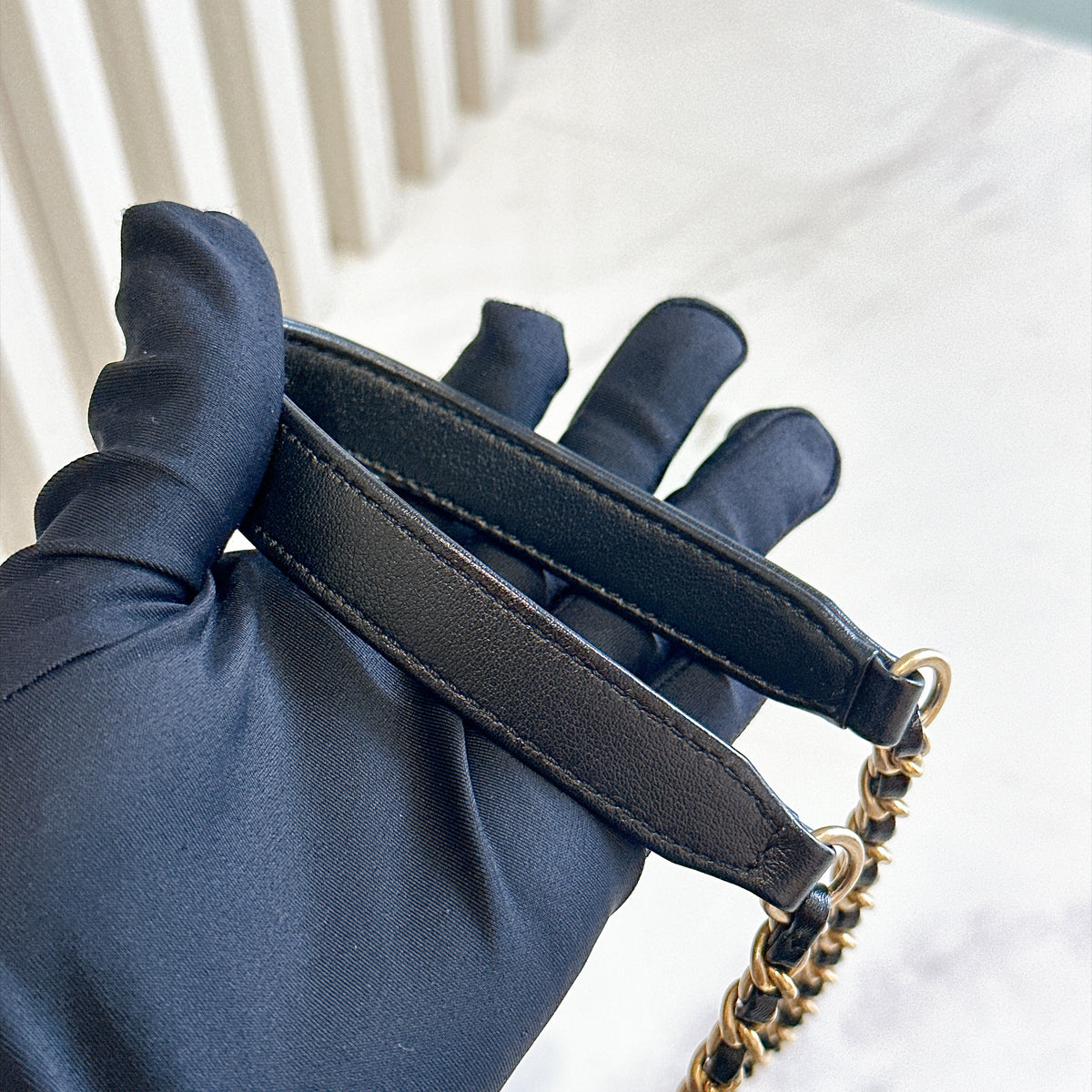 Chanel CC Filigree Black Flap Bag in Caviar GHW