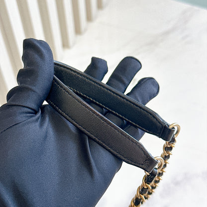 Chanel CC Filigree Black Flap Bag in Caviar GHW