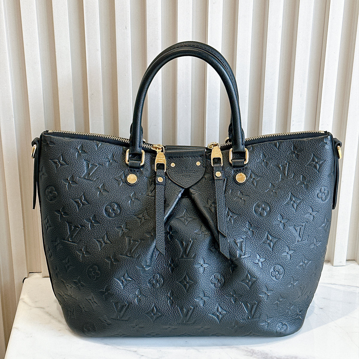LV Mazarine in Black Empreinte Leather