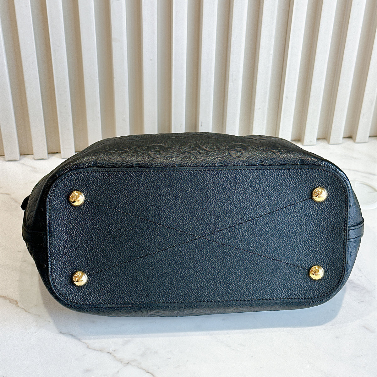 LV Mazarine in Black Empreinte Leather