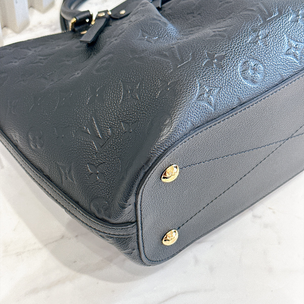 LV Mazarine in Black Empreinte Leather