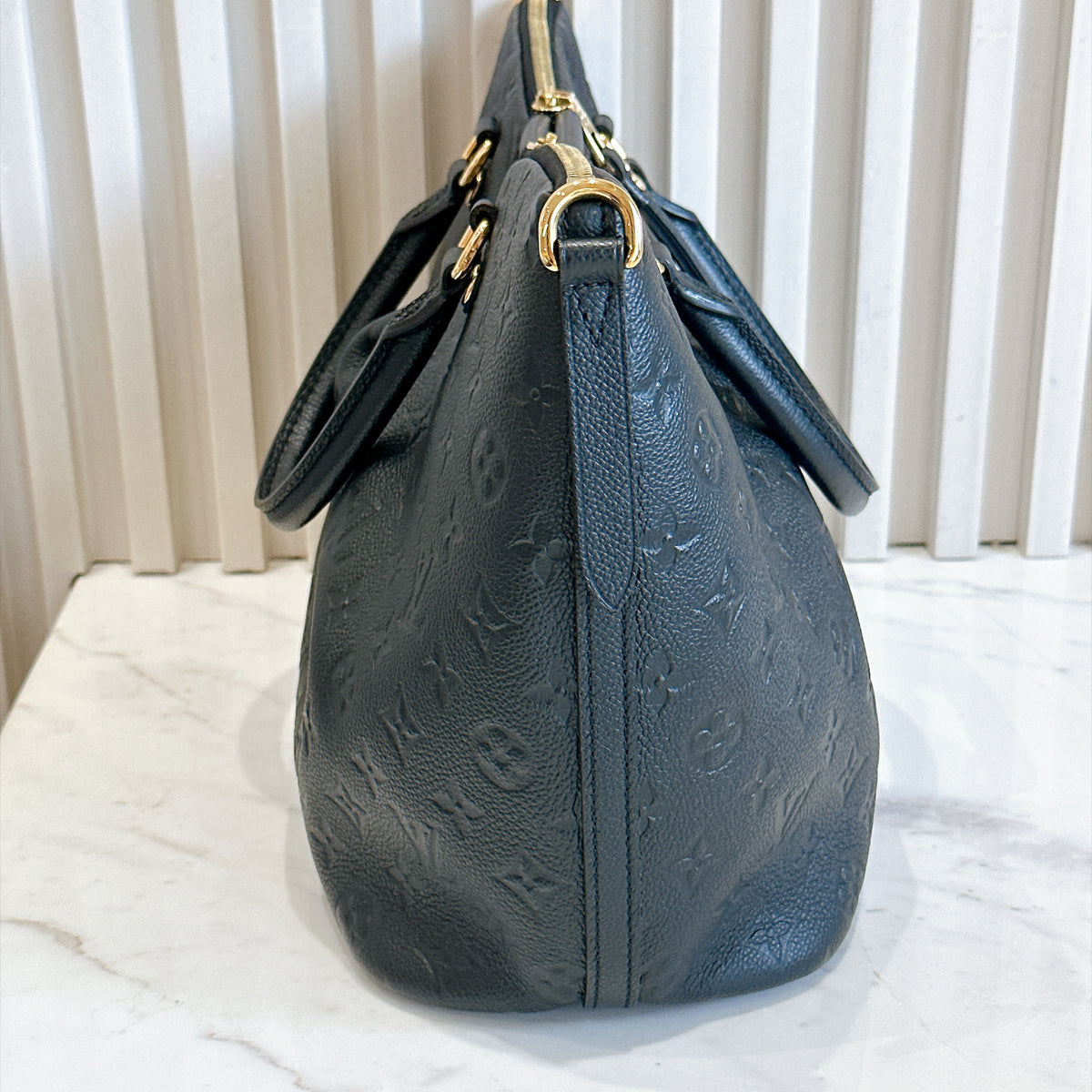 LV Mazarine in Black Empreinte Leather