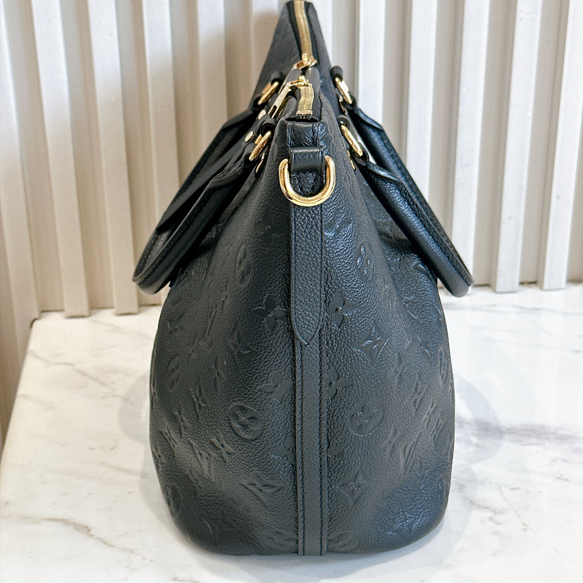 LV Mazarine in Black Empreinte Leather