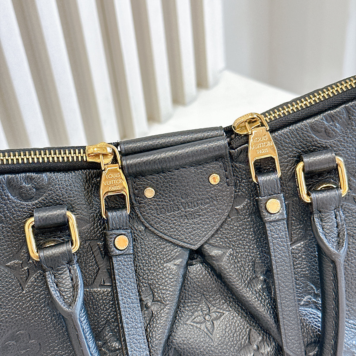 LV Mazarine in Black Empreinte Leather
