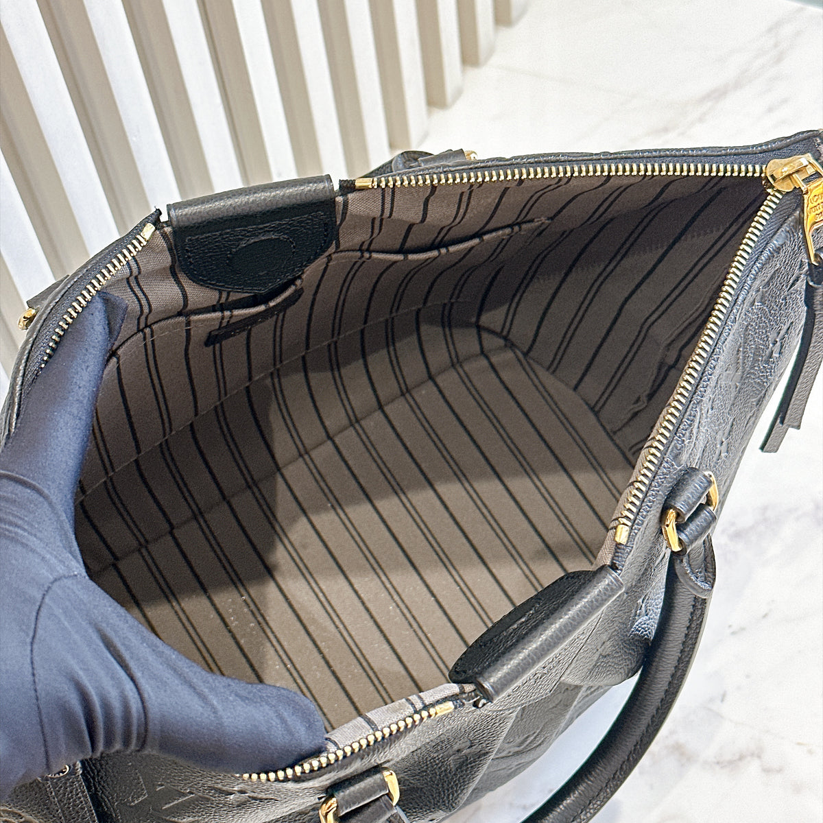 LV Mazarine in Black Empreinte Leather