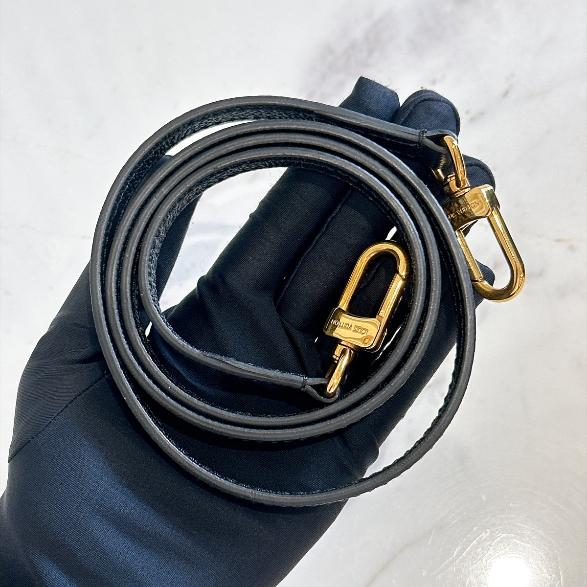 LV Mazarine in Black Empreinte Leather