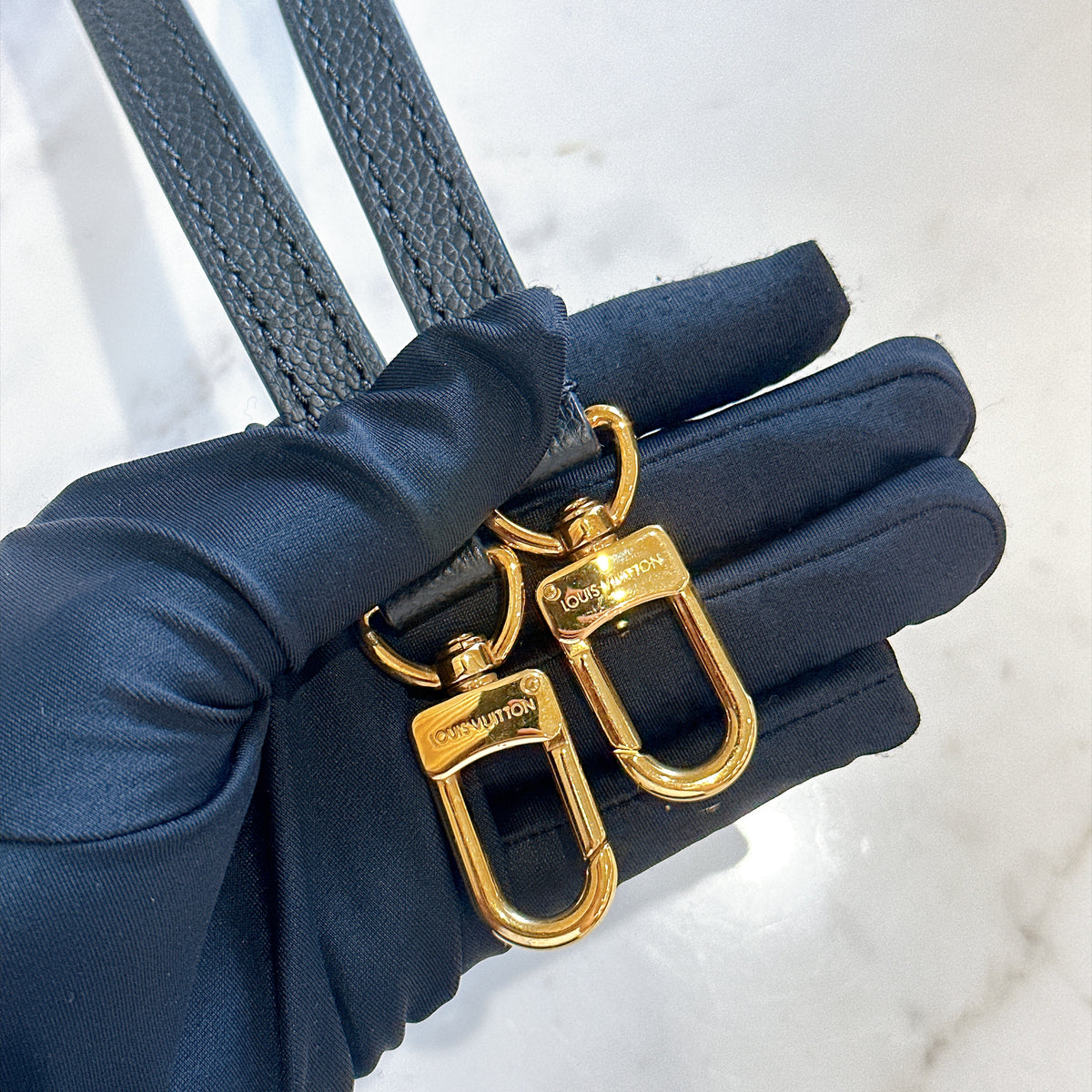 LV Mazarine in Black Empreinte Leather