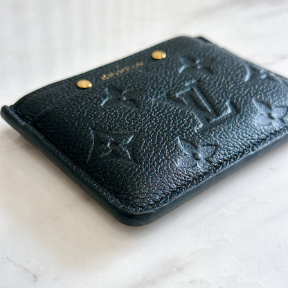 LV Card Holder in Black Empreinte Leather