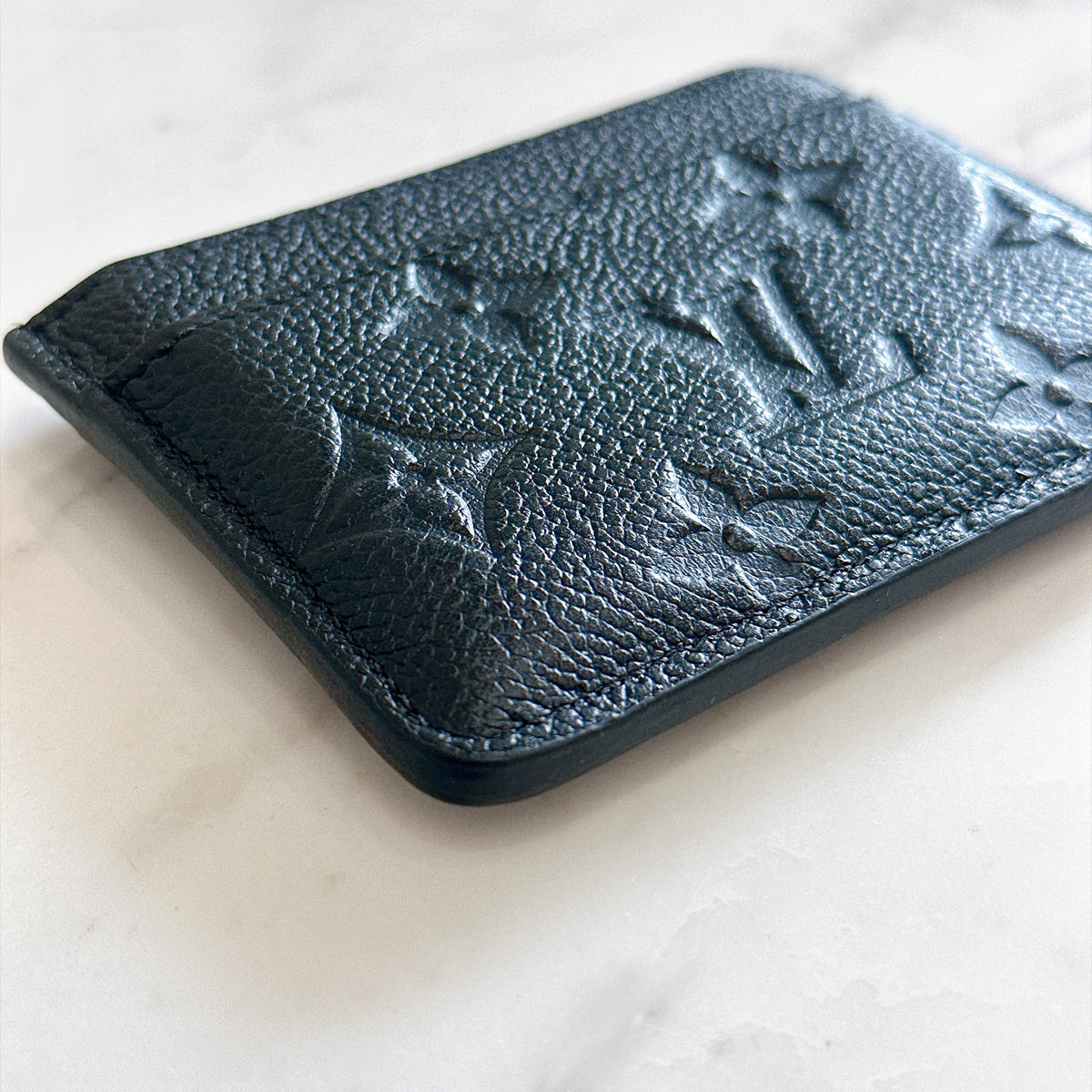 LV Card Holder in Black Empreinte Leather