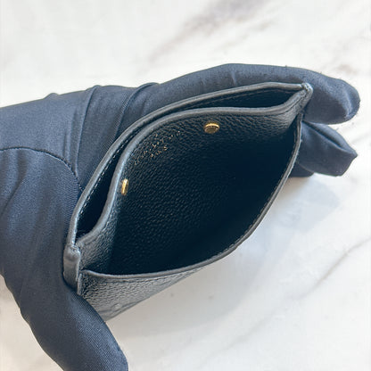 LV Card Holder in Black Empreinte Leather