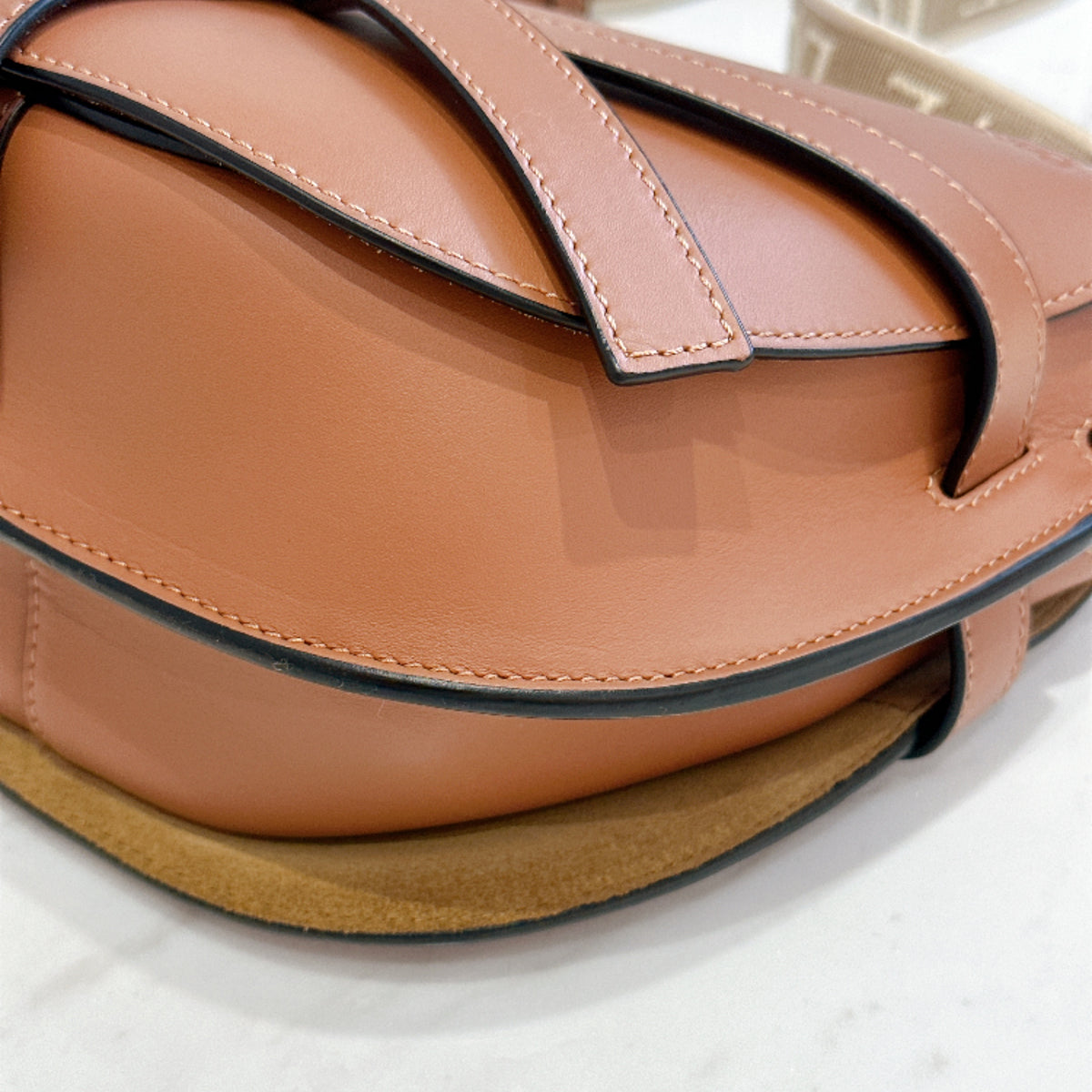 Loewe Gate Small in Tan Calfskin