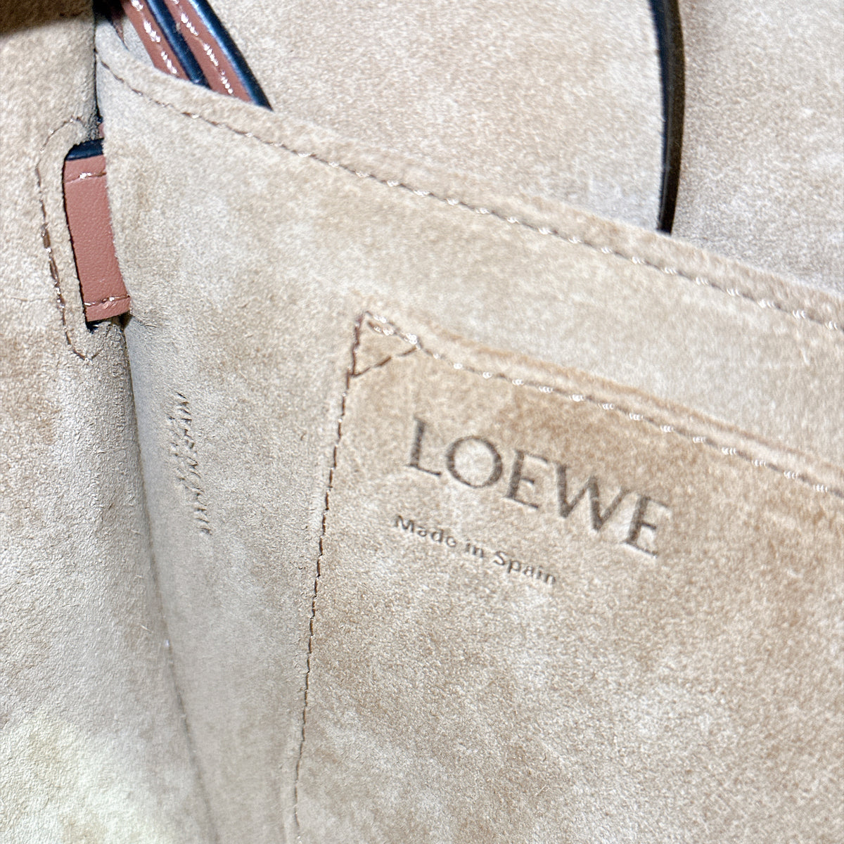 Loewe Gate Small in Tan Calfskin